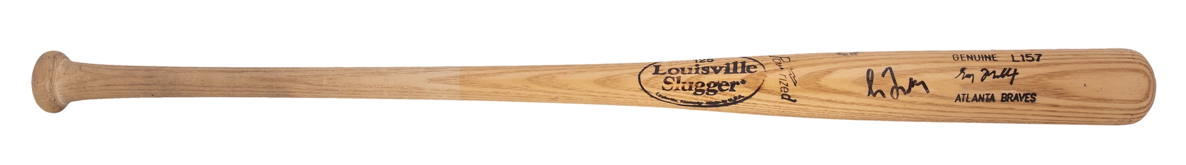 1997-1998 Greg Maddux Game Used & Signed Louisville Slugger L157 Model Bat (PSA/DNA & Beckett)